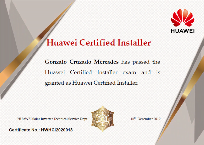 Instaladores certificados por Huawei
