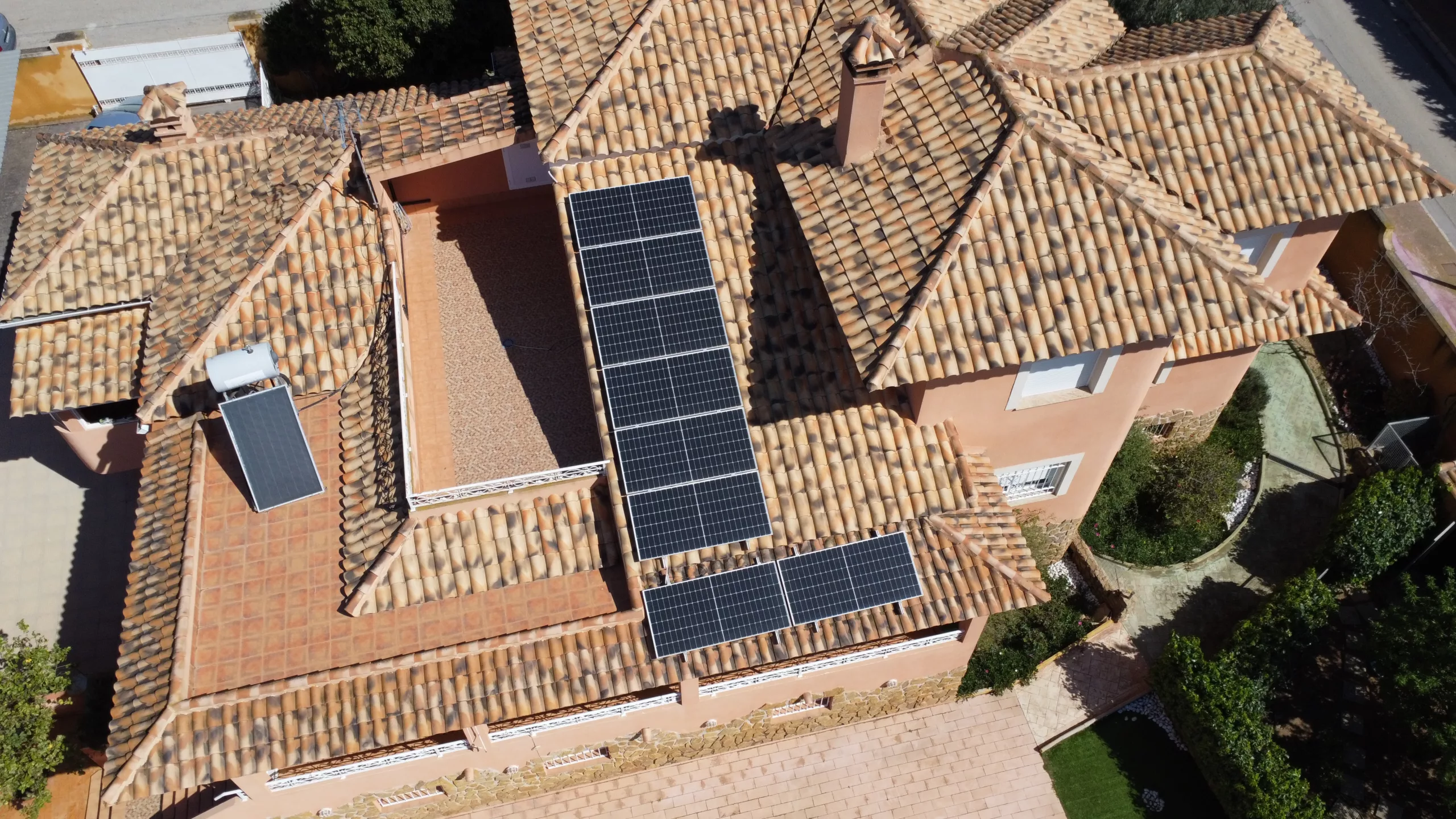 Instalación de 8 paneles